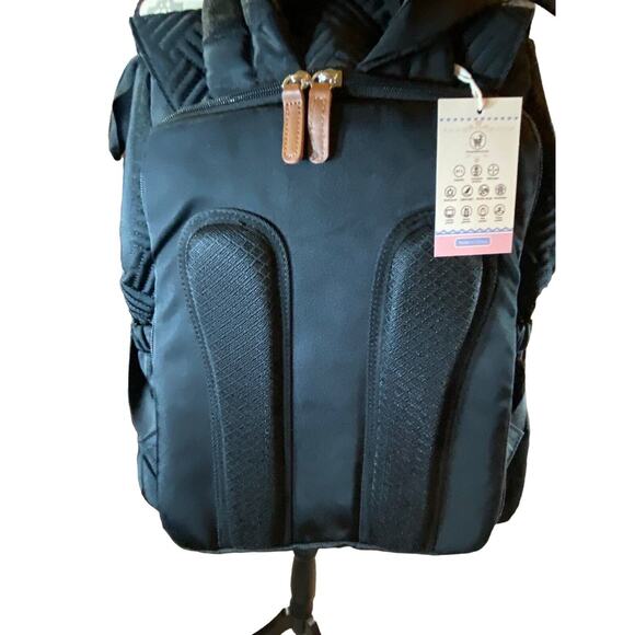 Comfynana Baby Diaper Bag Backpack with Changing Station Diaper Bags B&G (Gray) - Picture 8 of 11